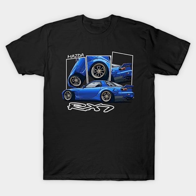 Mazda RX7, JDM T-Shirt by T-JD